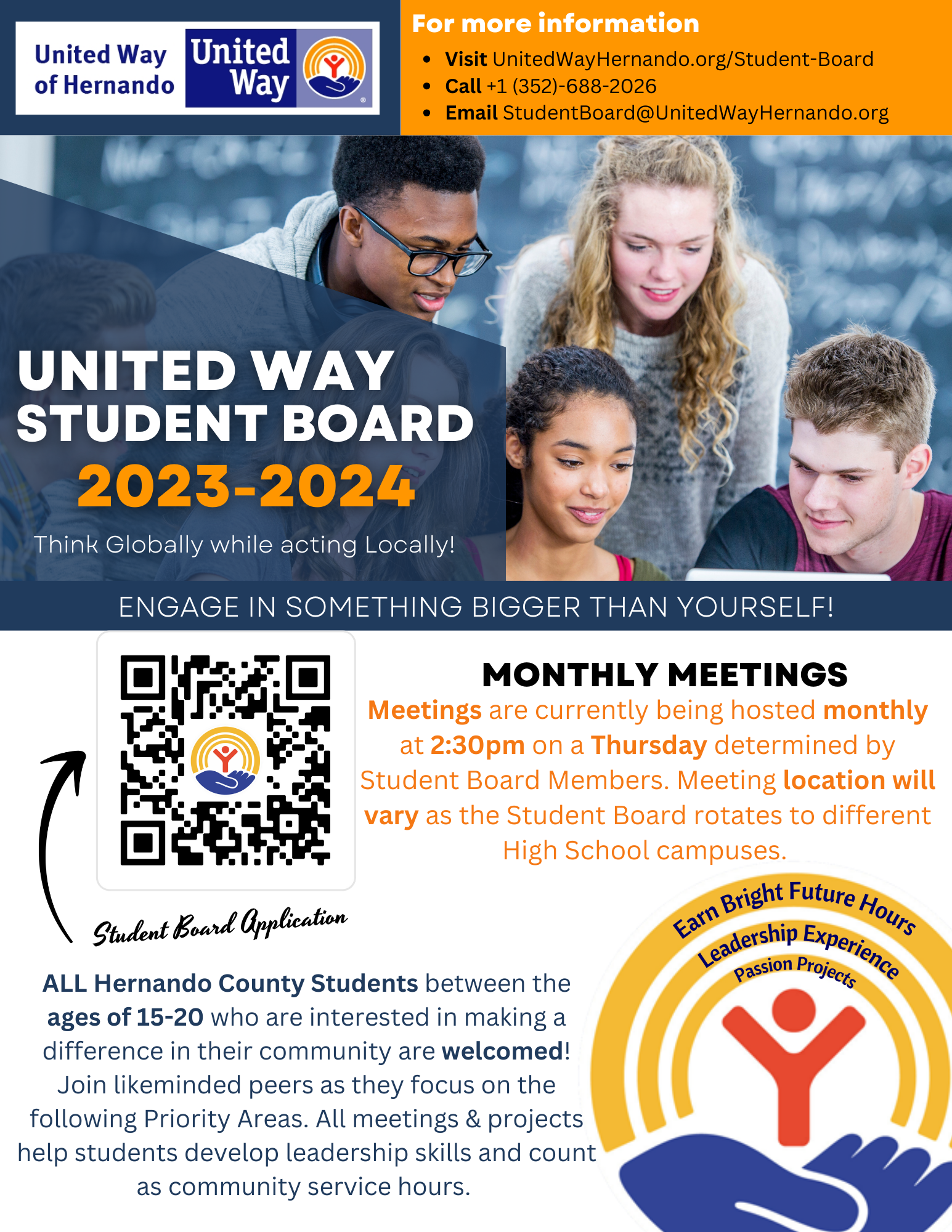 2023-'24 UW Student Board Recruitment Flyer
