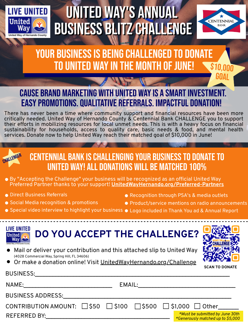 2023 Business Blitz Challenge flyer