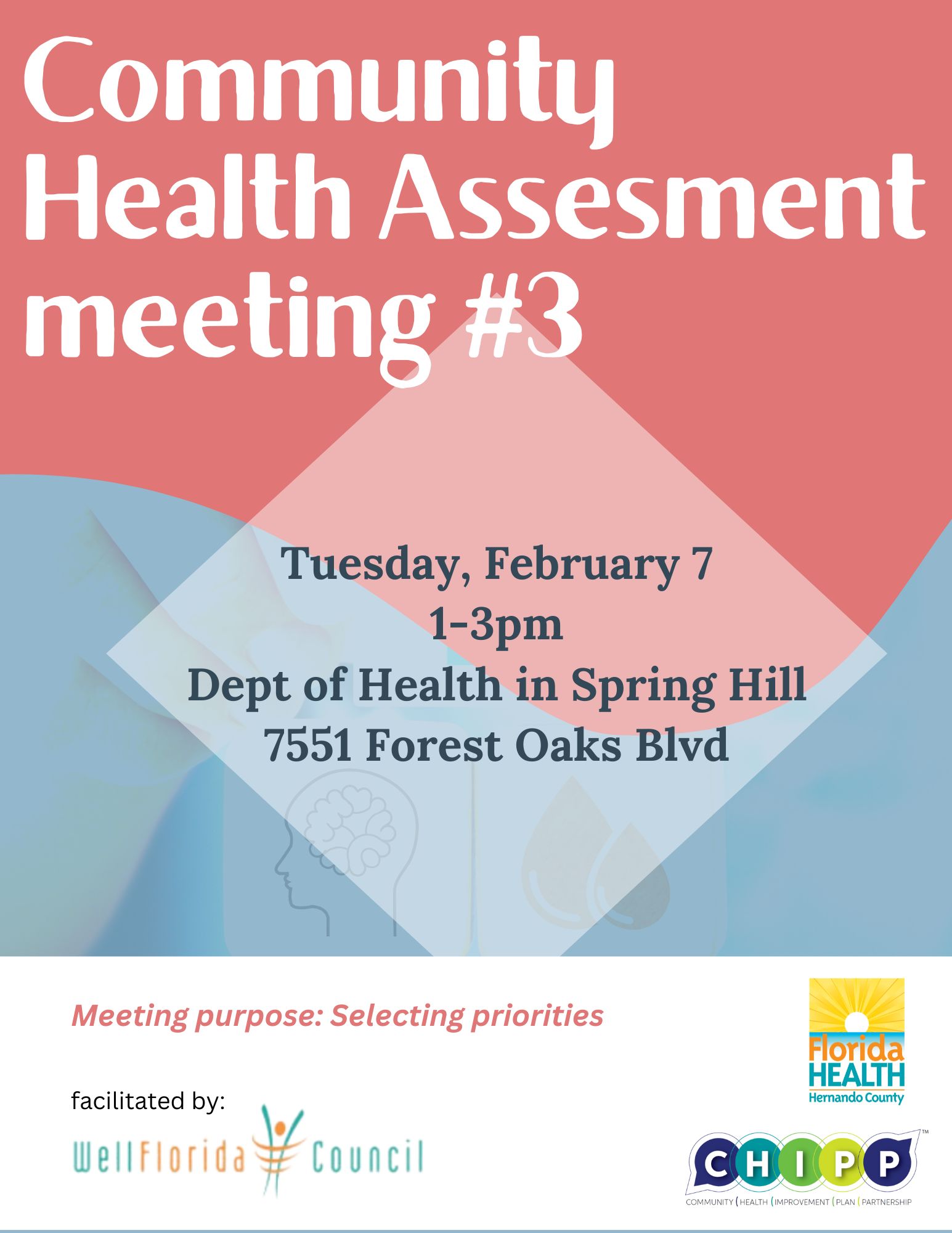 Community Health Assessment- Flyer Image