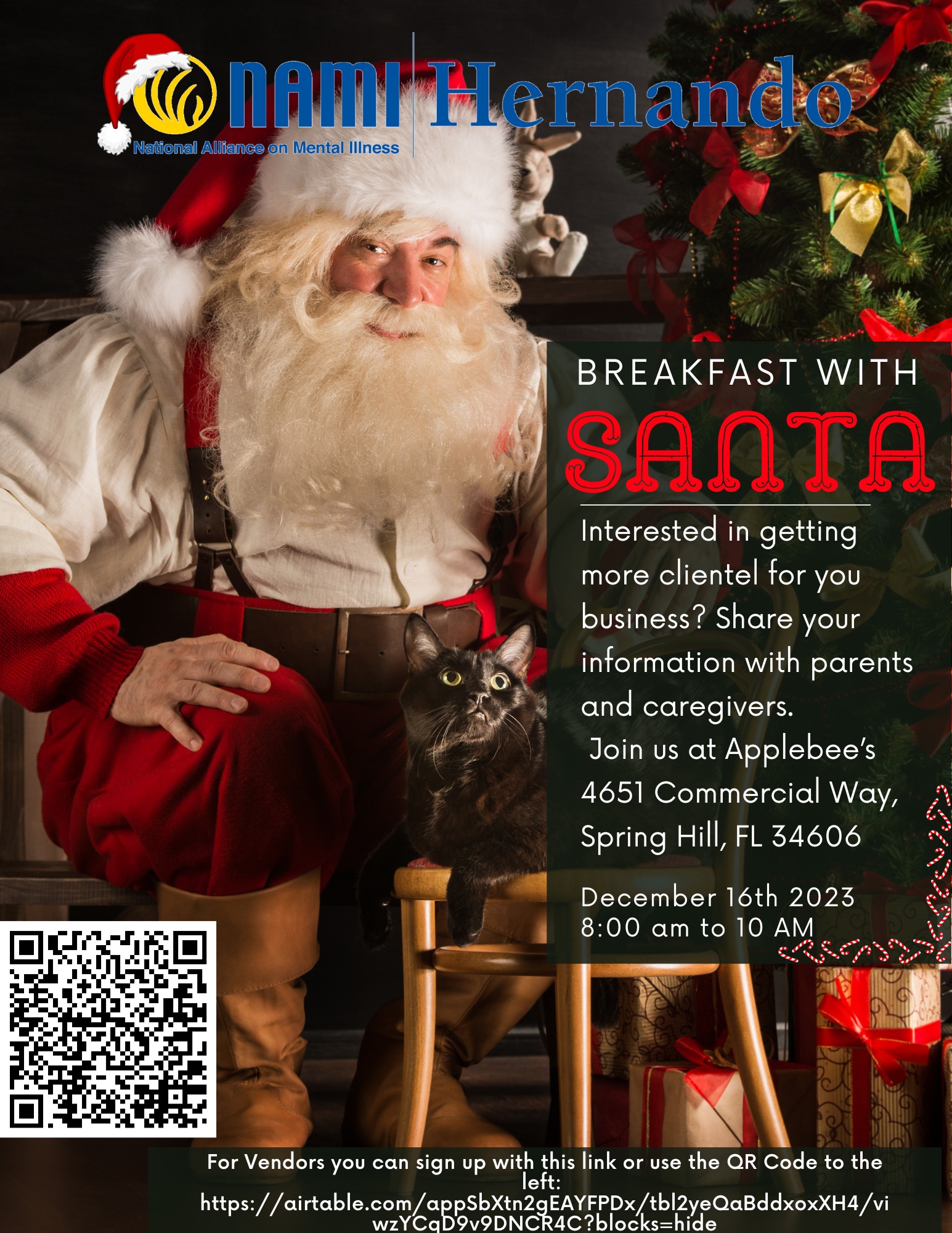 NAMI Hernando's Breakfast with Santa Flyer Image