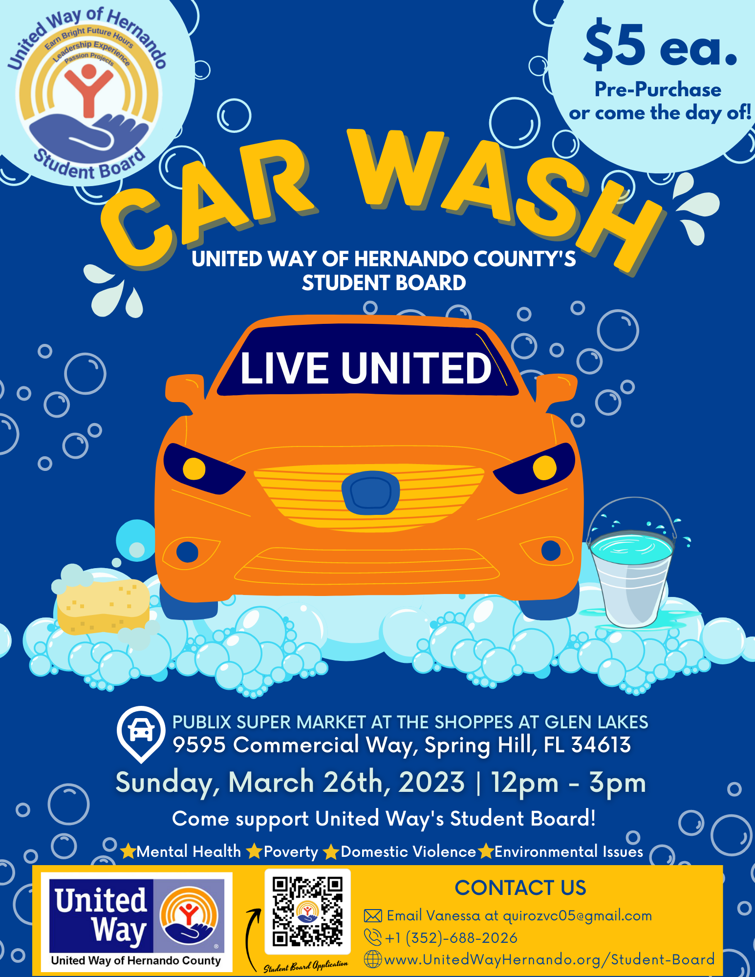 UWHC Student Board Car Wash (3/26/2023)