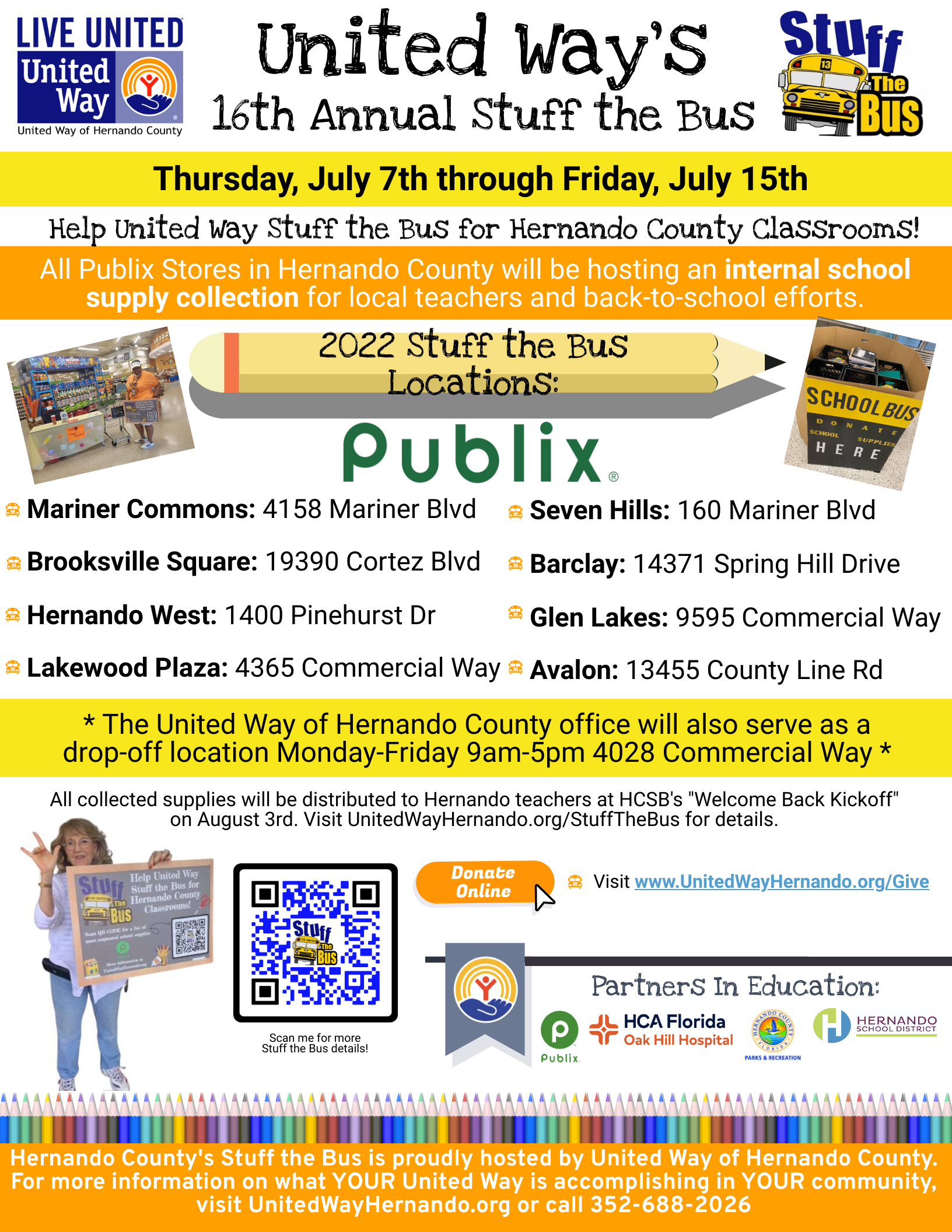 2022 Stuff The Bus Flyer