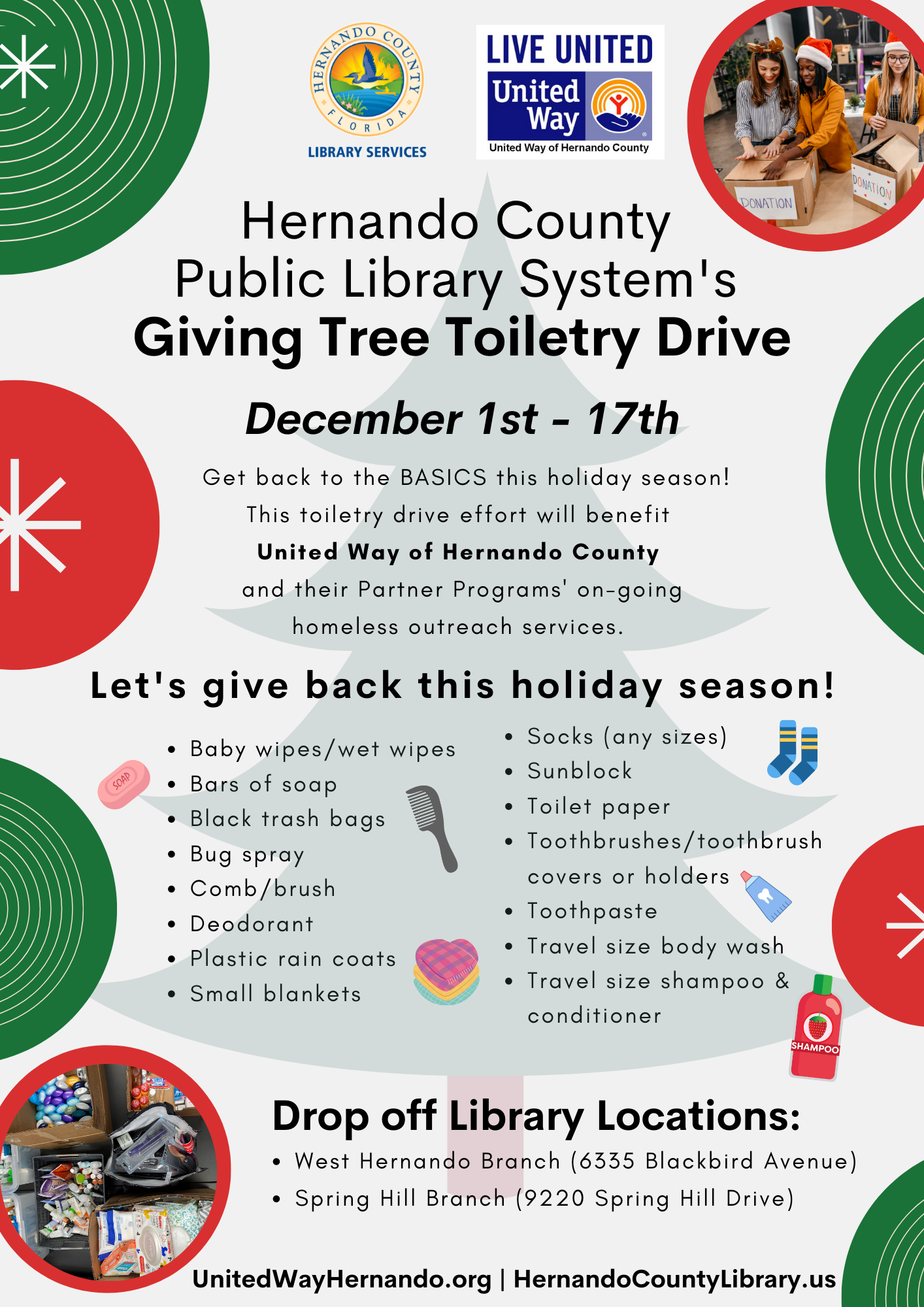 2022 Giving Tree Toiletry Drive 