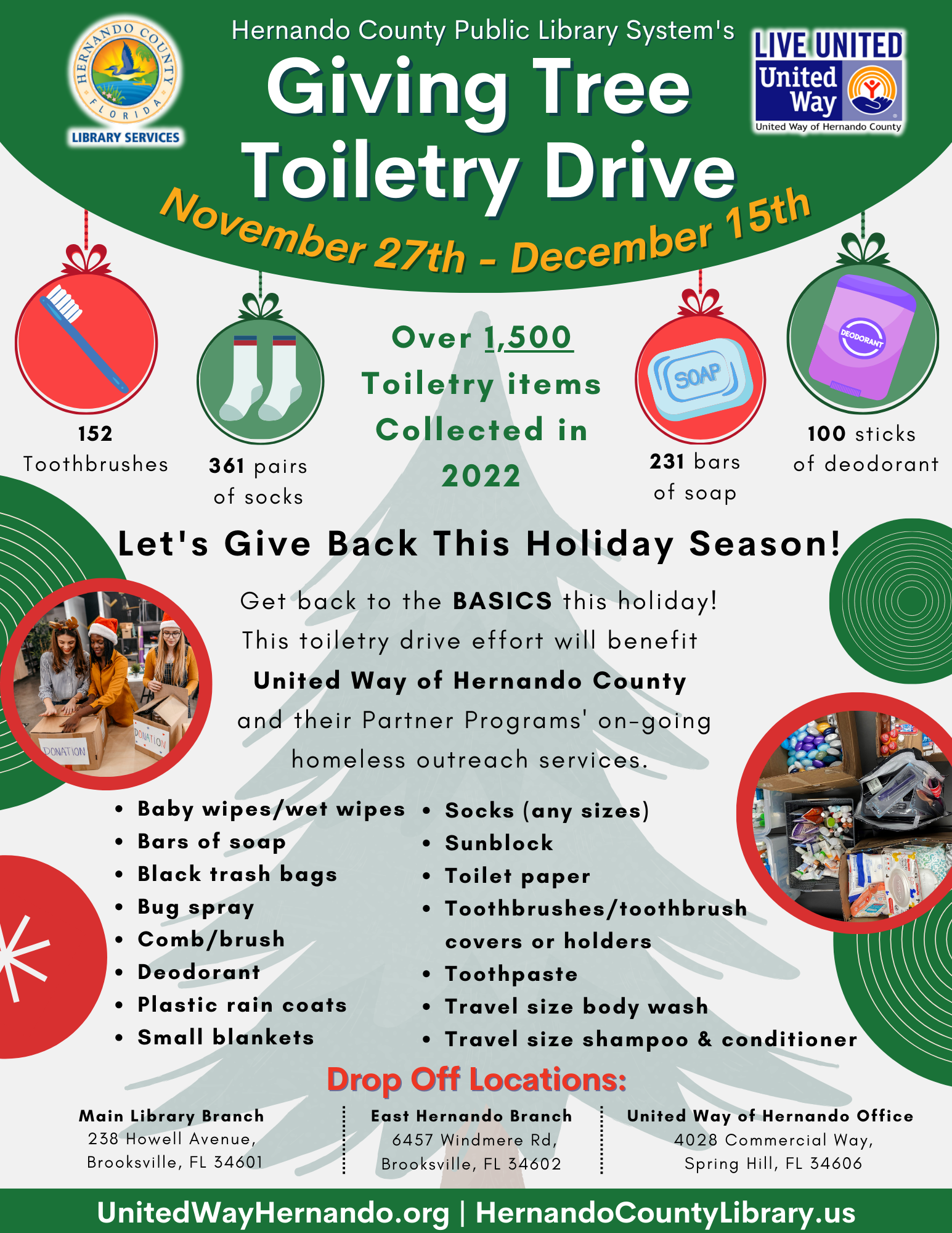 2023 Giving Tree Toiletry Drive 