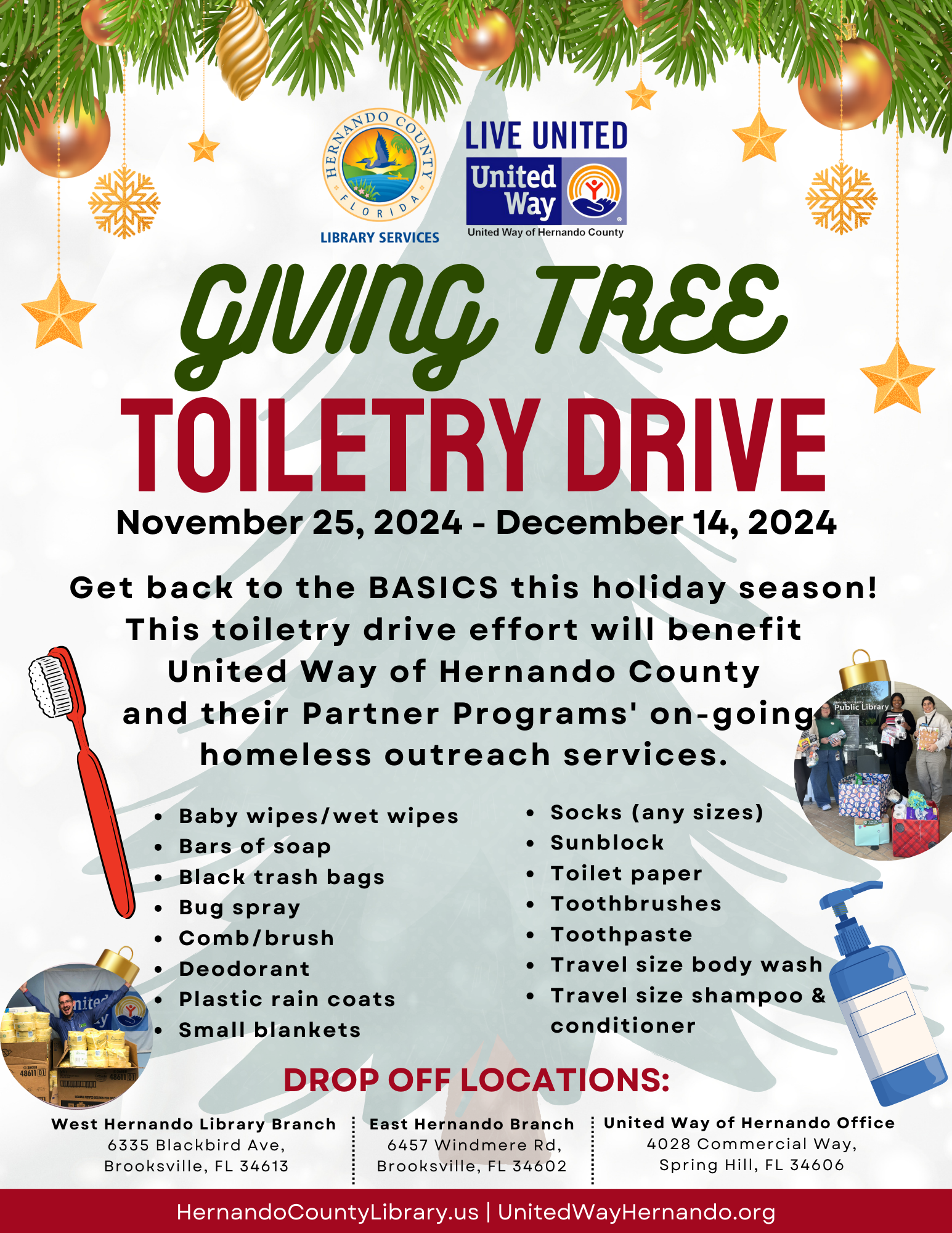2024 Giving Tree Toiletry Drive 