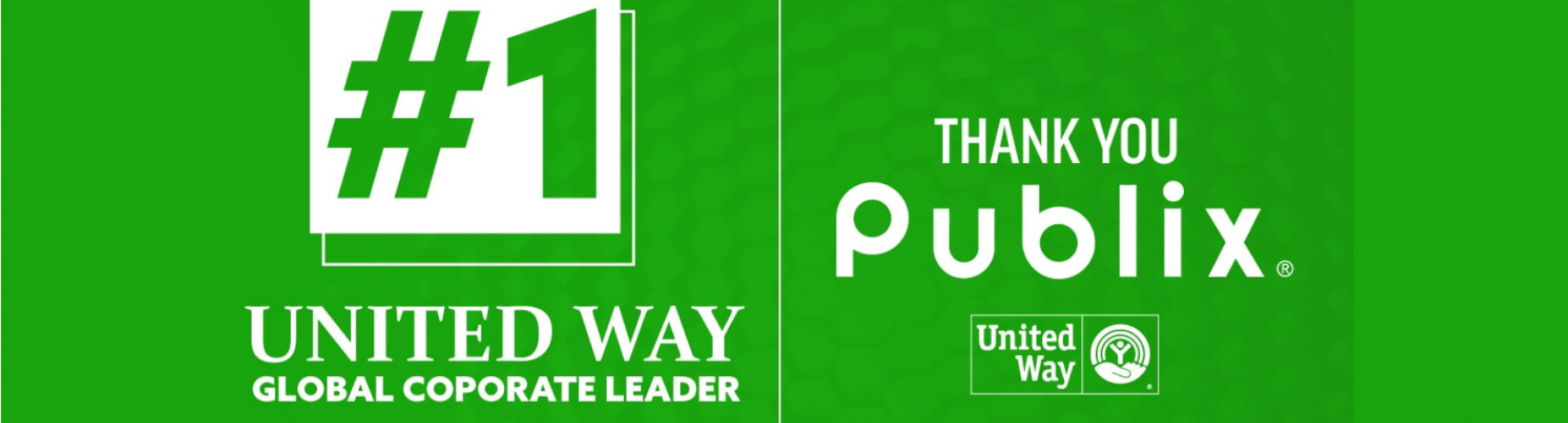 Publix #1 United Way Global Corporate Leader